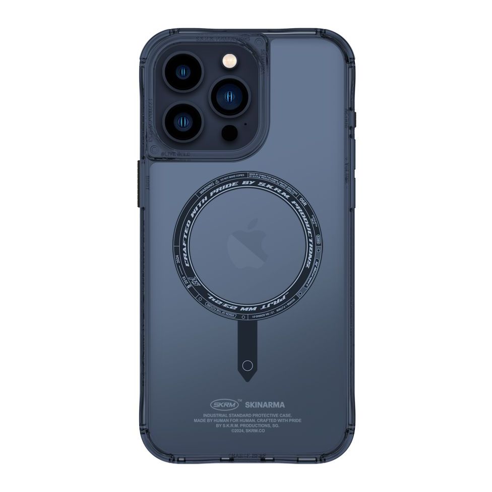 SkinArma iPhone 15 Pro Max Case - Saido Mag-Charge - Blue