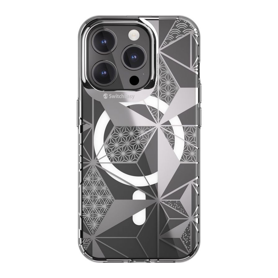Switcheasy Artist M Double-Layer In-Mold Decoration Case With MagSafe For iPhone 15 Pro - Asanoha