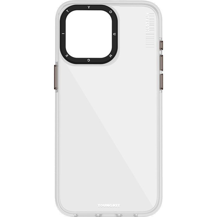 YoungKit Crystal Color Non-Magnetic Series Case For iPhone 15 Pro - Transparent