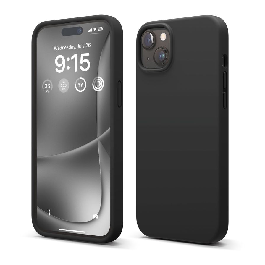 Elago Premium Silicone Case For iPhone 15 Plus - Black
