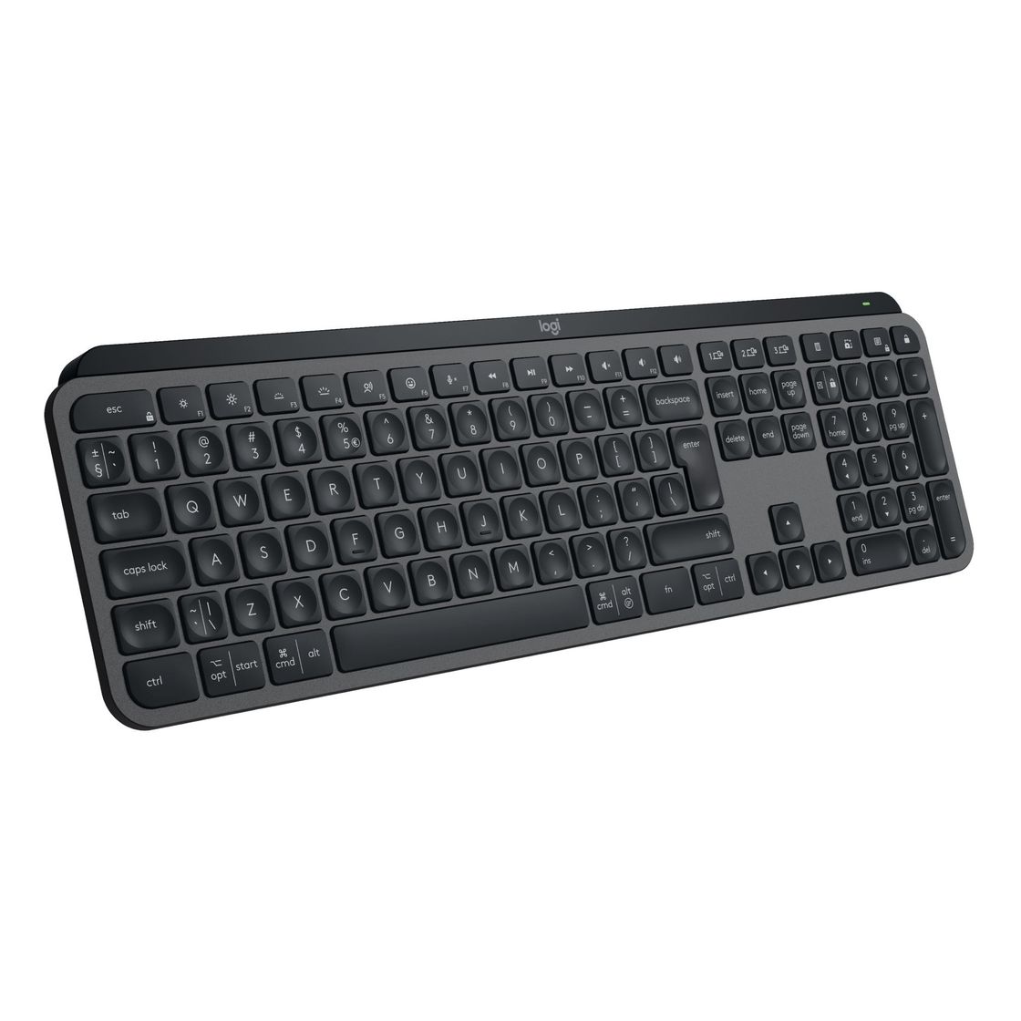 Logitech 920-011587 MX Keys S Advanced Wireless Illuminated Keyboard - Graphite (US International Qwerty)