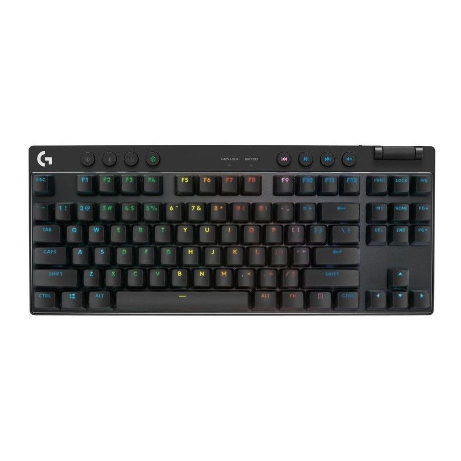 Logitech G 920-012136 PRO X TKL LIGHTSPEED Gaming Keyboard - Logitech Tactile Switch - Black (US International Qwerty)