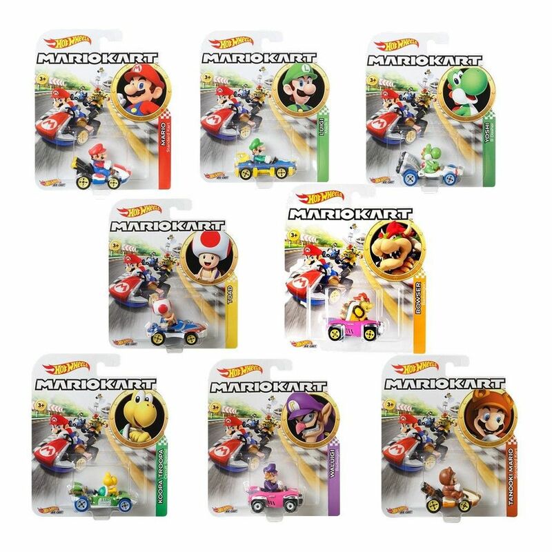 Hot Wheels Mario Kart Replica 1.64 Diecast Cars GBG25 (Assortment - Includes 1) Hot Wheels Mario Kart Replica 1.64 Diecast Cars GBG25 (Assortment - Includes 1)