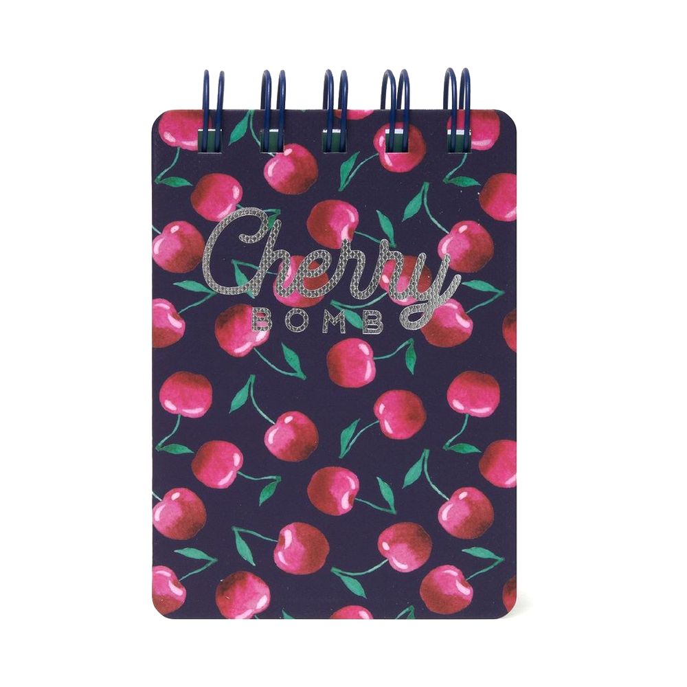 Legami Mini Spiral Notebook - Cherry Bomb