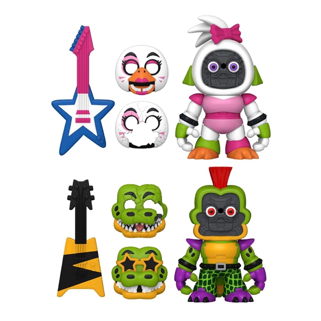 Funko Snaps! Five Nights At Freddy's Security Breach - Montgomery Gator & Glamrock Chica 3.5-inch Vinyl Figures (Set Of 2)