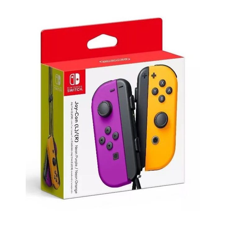 Nintendo Switch Joy-Con Controller Pair - Neon Purple/Orange