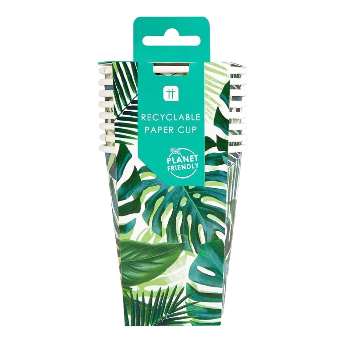 Talking Tables Tropical Fiesta Palm Cup - 8 oz (Pack of 8)