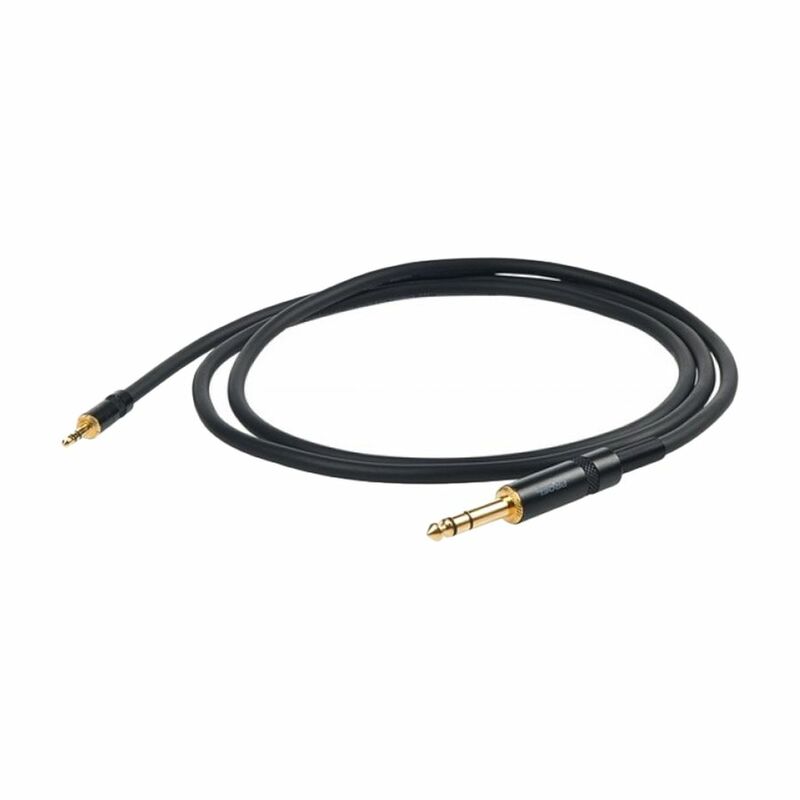 Proel CHL-p185LU3 Balance Cable 3.5mm St +6.3mm St - Black3M