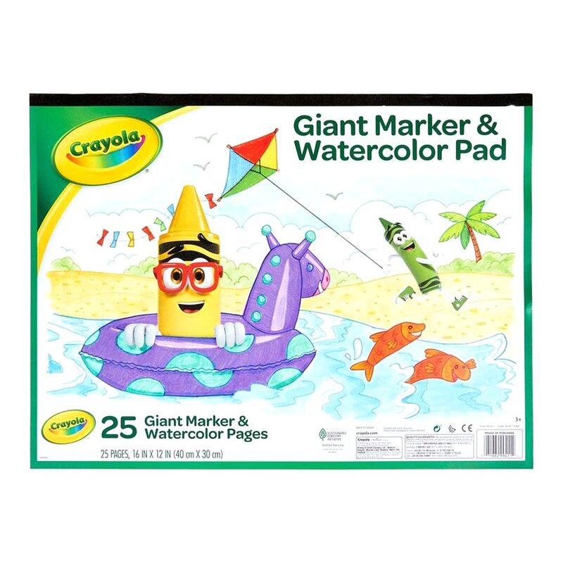 Crayola Giant Marker & Watercolor Pad (16 x 12 inch) Crayola Giant Marker & Watercolor Pad (16 x 12 inch)