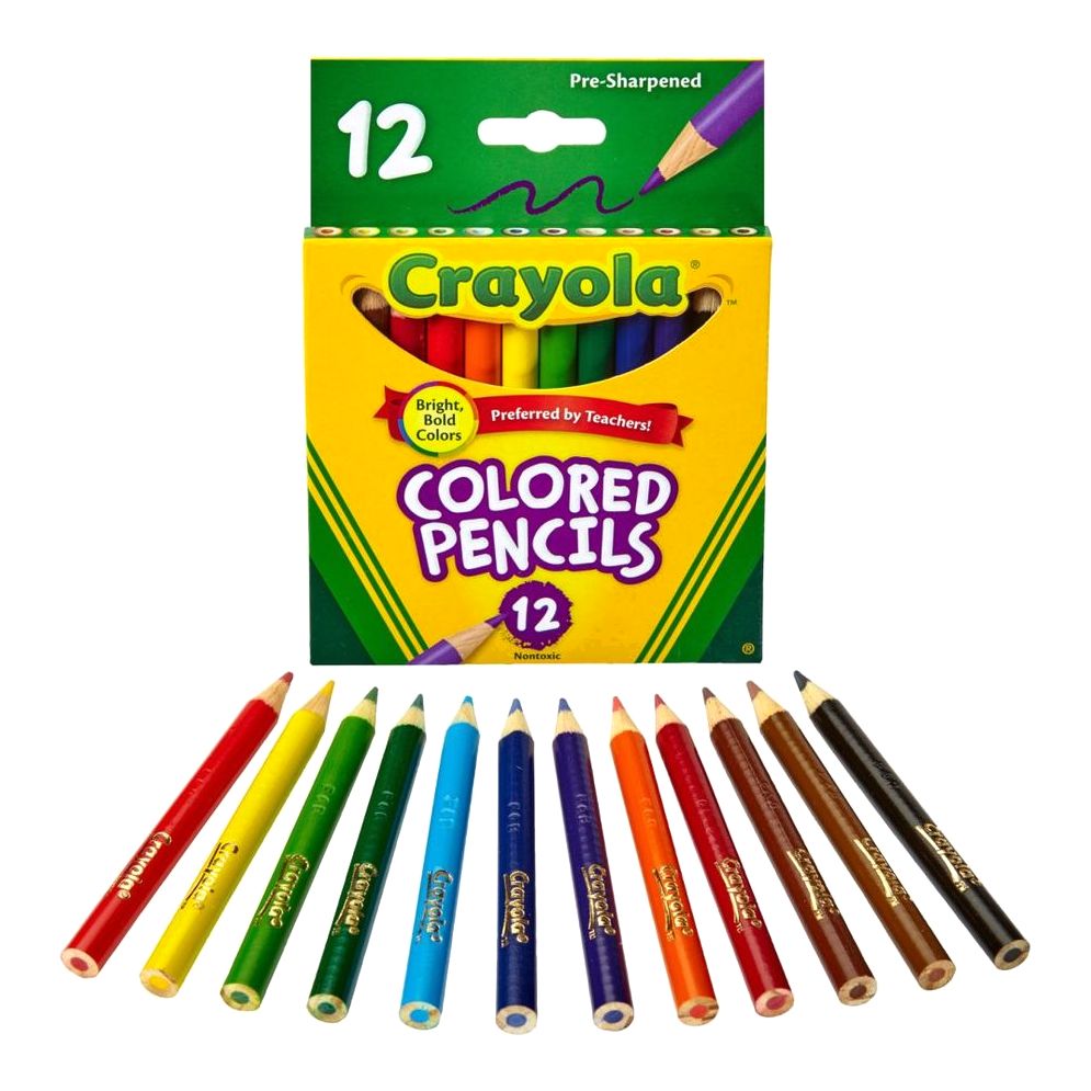 Crayola Half-Size Colored Pencils (Set of 12)