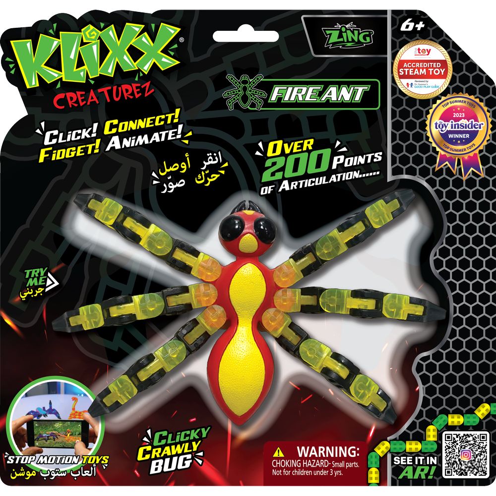 Klixx Creaturez Fire Ant Kids Toy