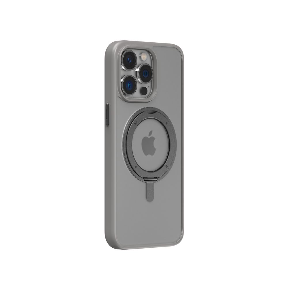 Momax Roller Magnetic Case For iPhone 15 Pro Max 6.7-Inch - Grey