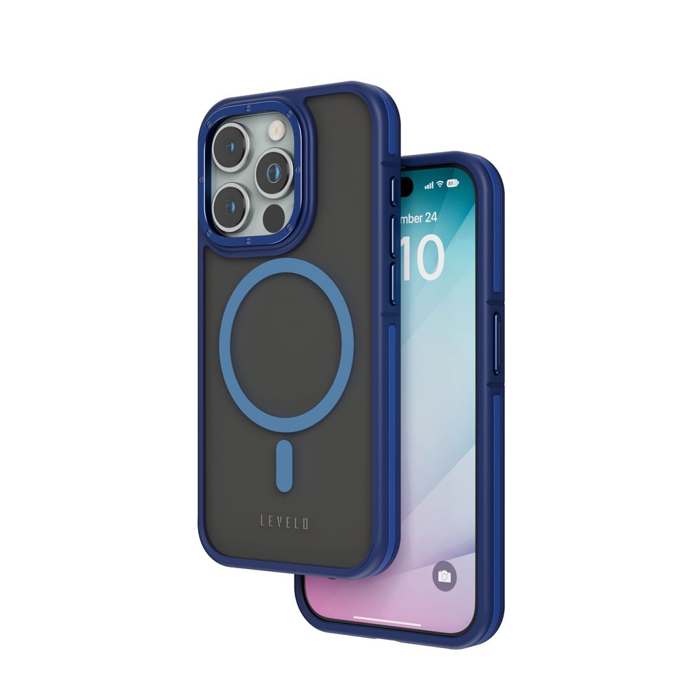 Levelo Rouge Case For iPhone 15 Pro Max - Blue