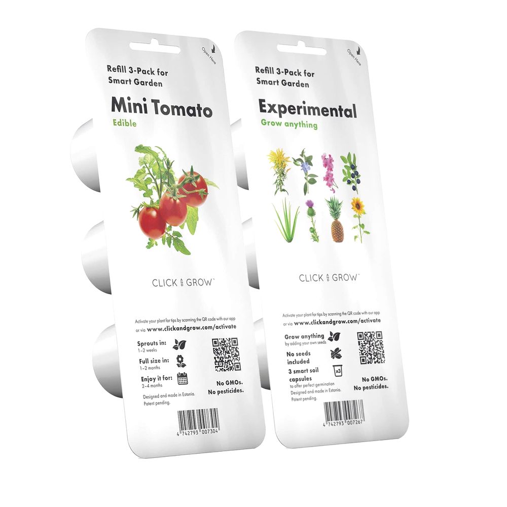 Click & Grow Experimental Plant Pods & Mini Tomato Plant Pods (Pack of 6)
