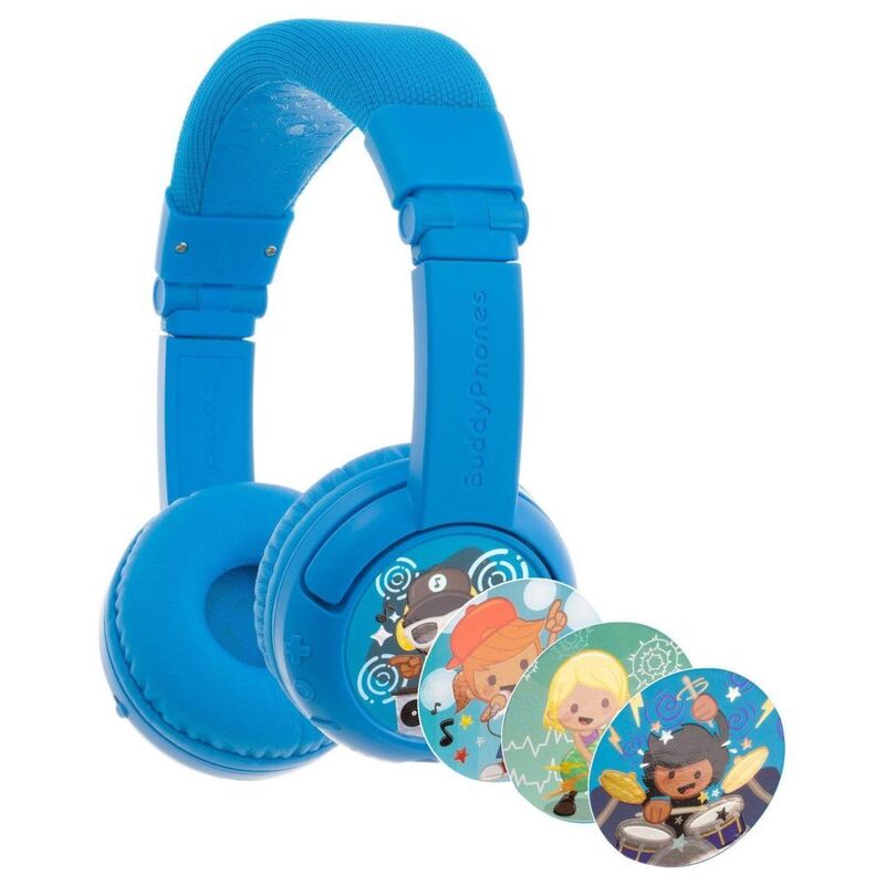 Buddyphones Play + Cool Blue Kids Headphones - Blue Buddyphones Play + Cool Blue Kids Headphones - Blue