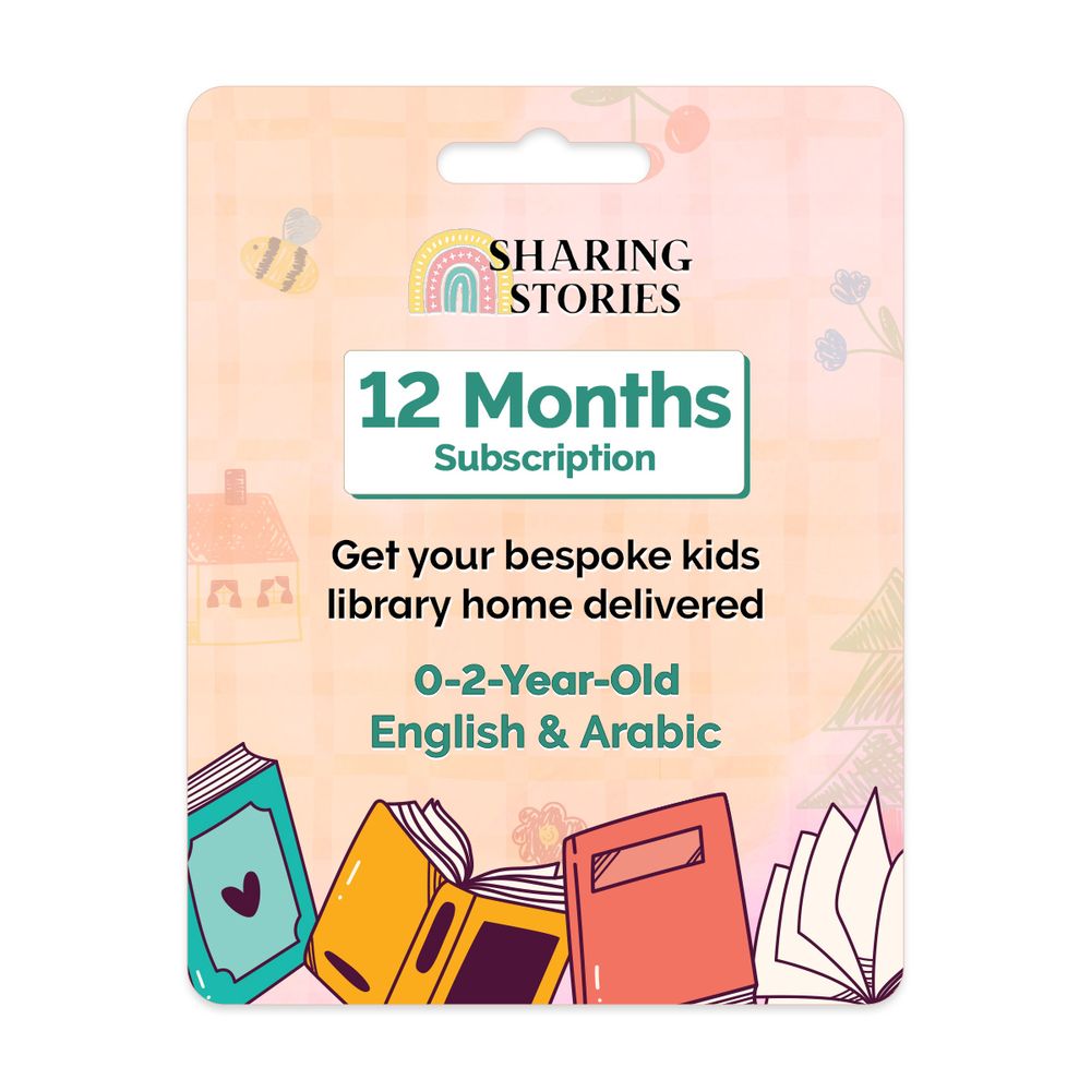 Sharing Stories - 12 Months Kids Books Subscription - Arabic & English (0 to 2 Years)