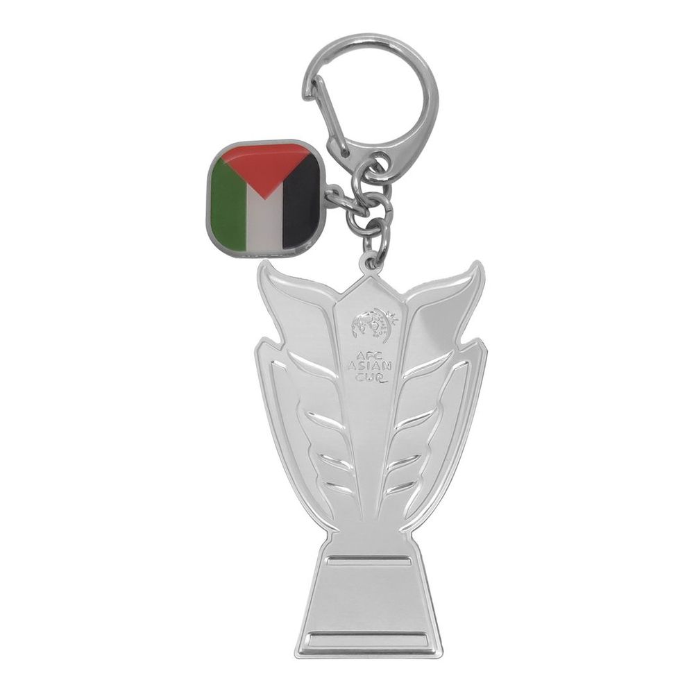 AFC Asian Cup 2023 2D Trophy Keychain with Country Flag - Palestine