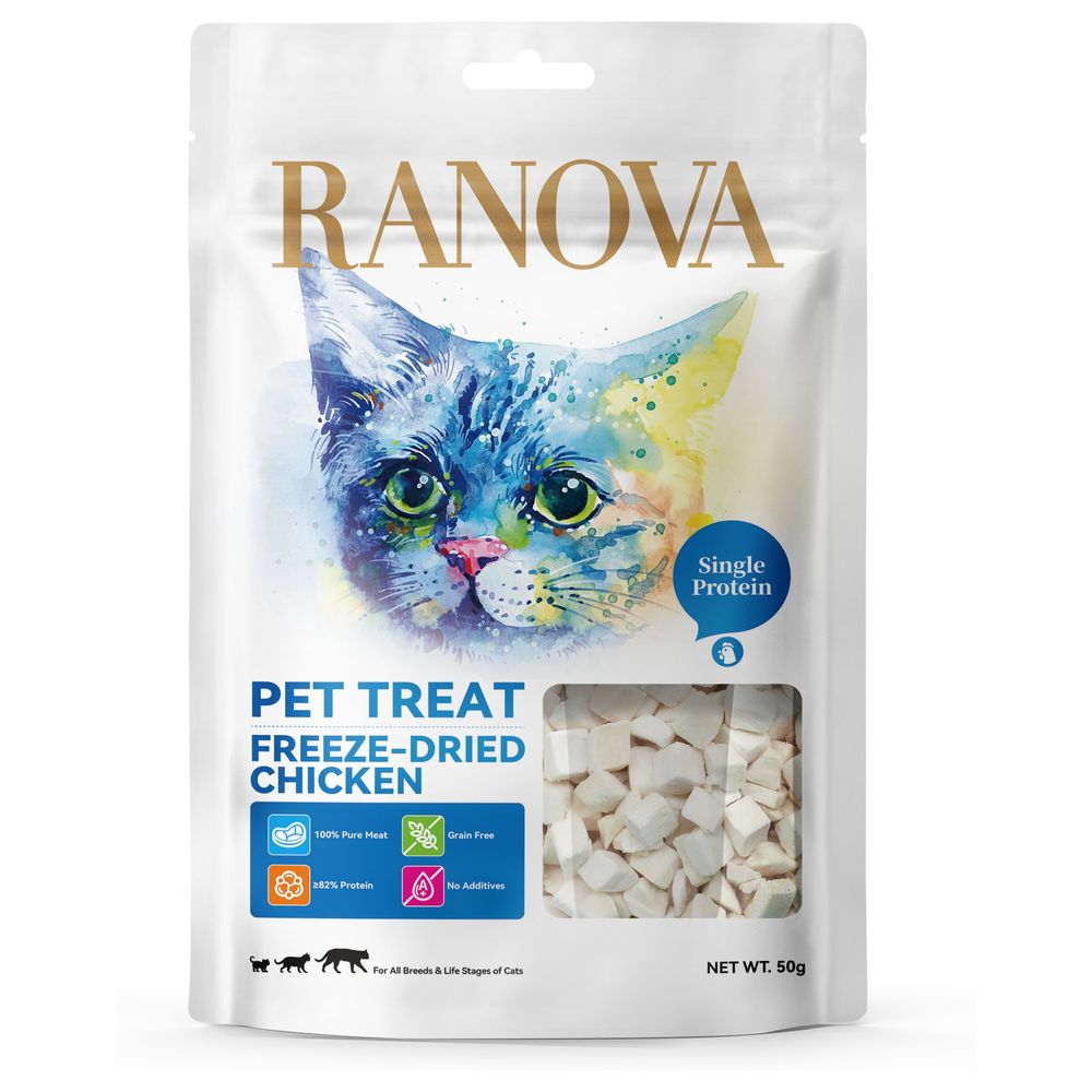 Ranova Freeze Dried Chicken for Cats - 50g