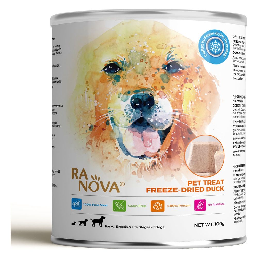 Ranova Freeze Dried Duck for Dogs - 100g