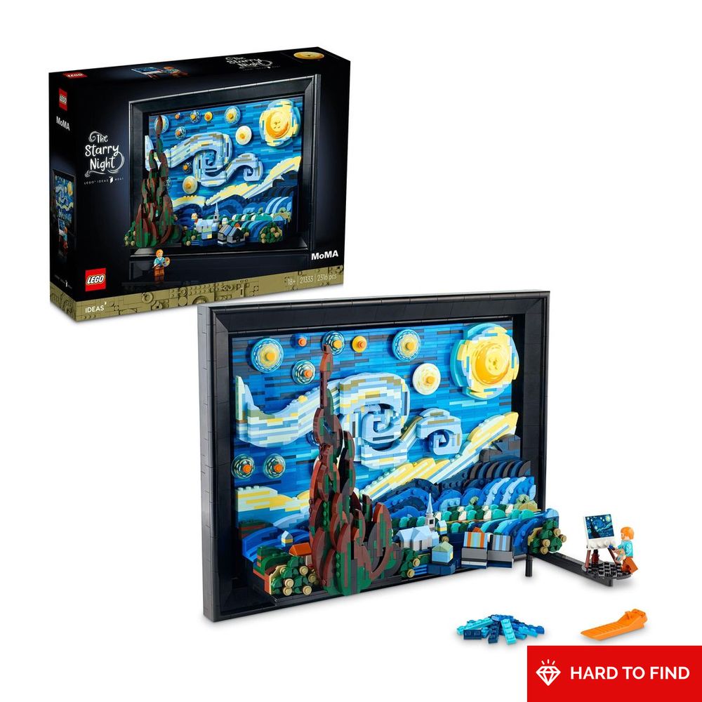 LEGO Ideas Vincent van Gogh – The Starry Night 21333 Building Kit (2,316 Pieces)