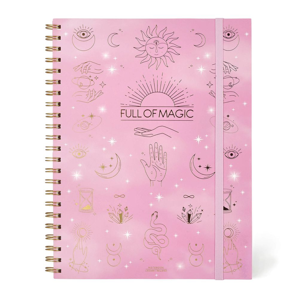 Legami 3-In-1 Maxi Trio Spiral A4 Lined Notebook - Magic (204 Pages)