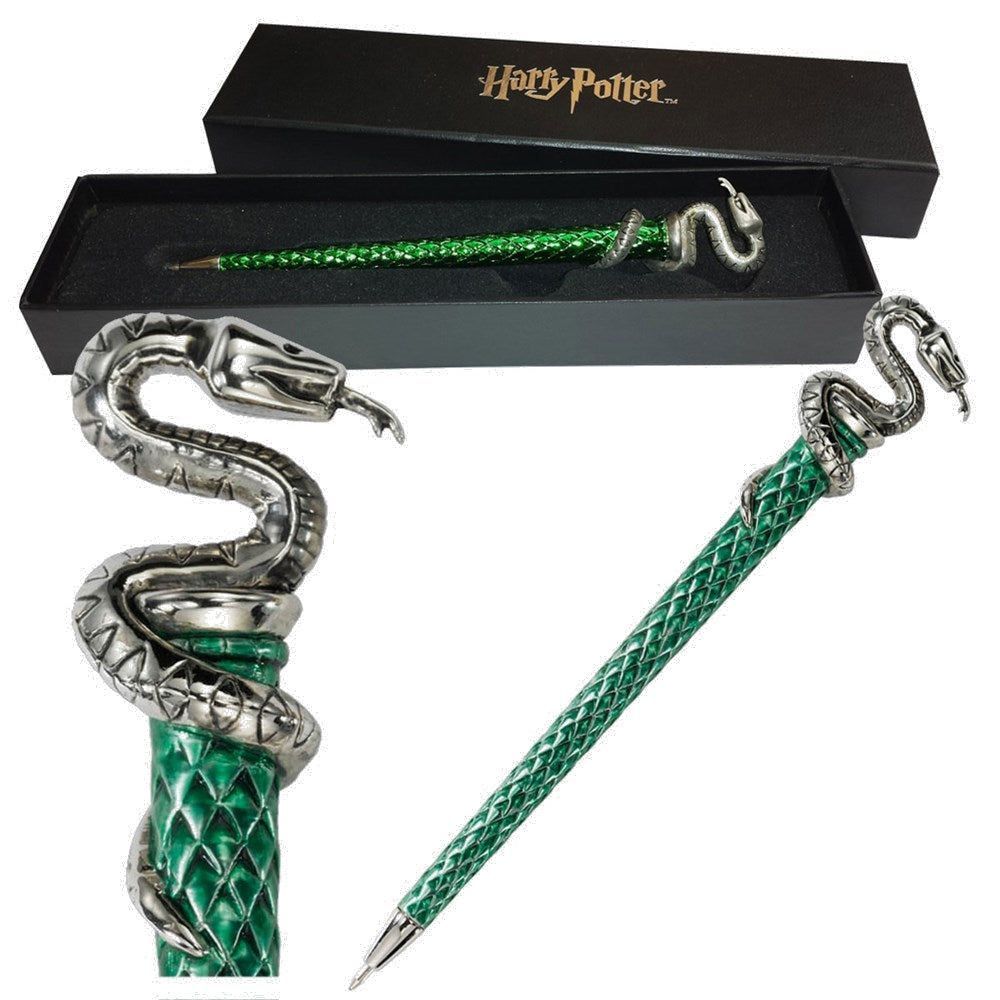 Noble Collection Harry Potter - Slytherin Silver Plated Pen