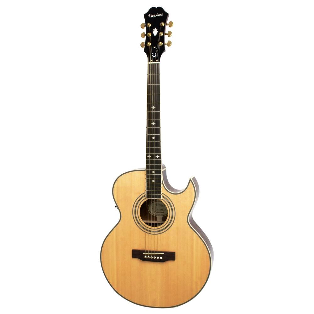 Epiphone PR-5E Acoustic-Electric Guitar - Natural (Includes Soft Case)