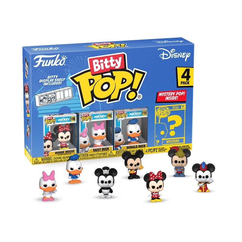 Funko Bitty Pop! Disney Classic Minnie 1-Inch Vinyl Figure (Pack of 4) - FU71320