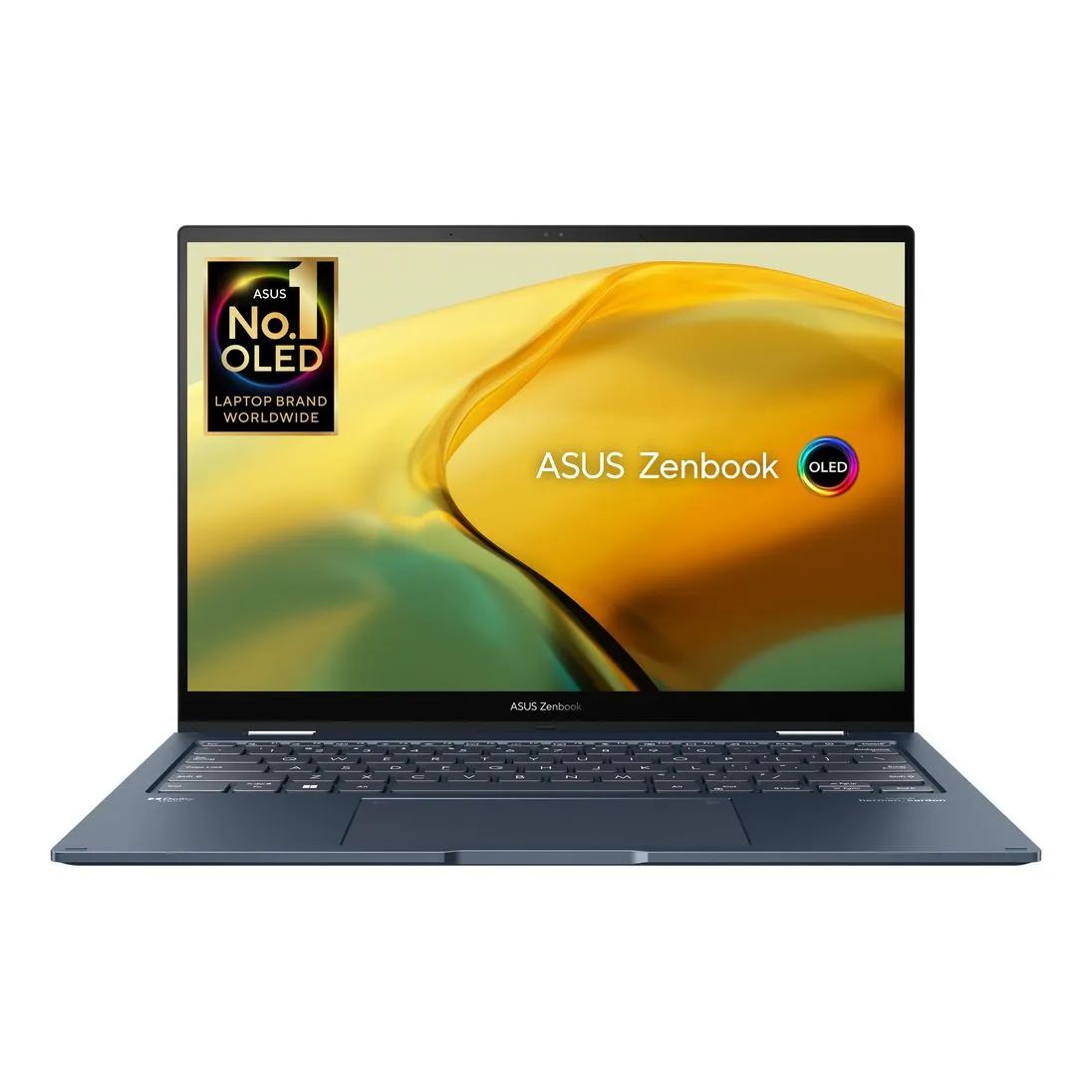 ASUS Zenbook 14 Flip OLED Touch Screen Laptop - UP3404VA-OLEDI7B Intel Core i7-1360P/16GB RAM/1TB SSD/Intel Iris Xe Graphics/14-inch 3K (2880 x 1800)/90Hz/Windows 11 Home - Ponder Blue