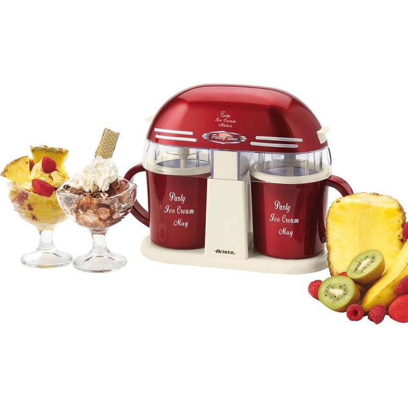 Ariete Party Time Twin Ice cream Maker with Waffle Maker (Bundle)