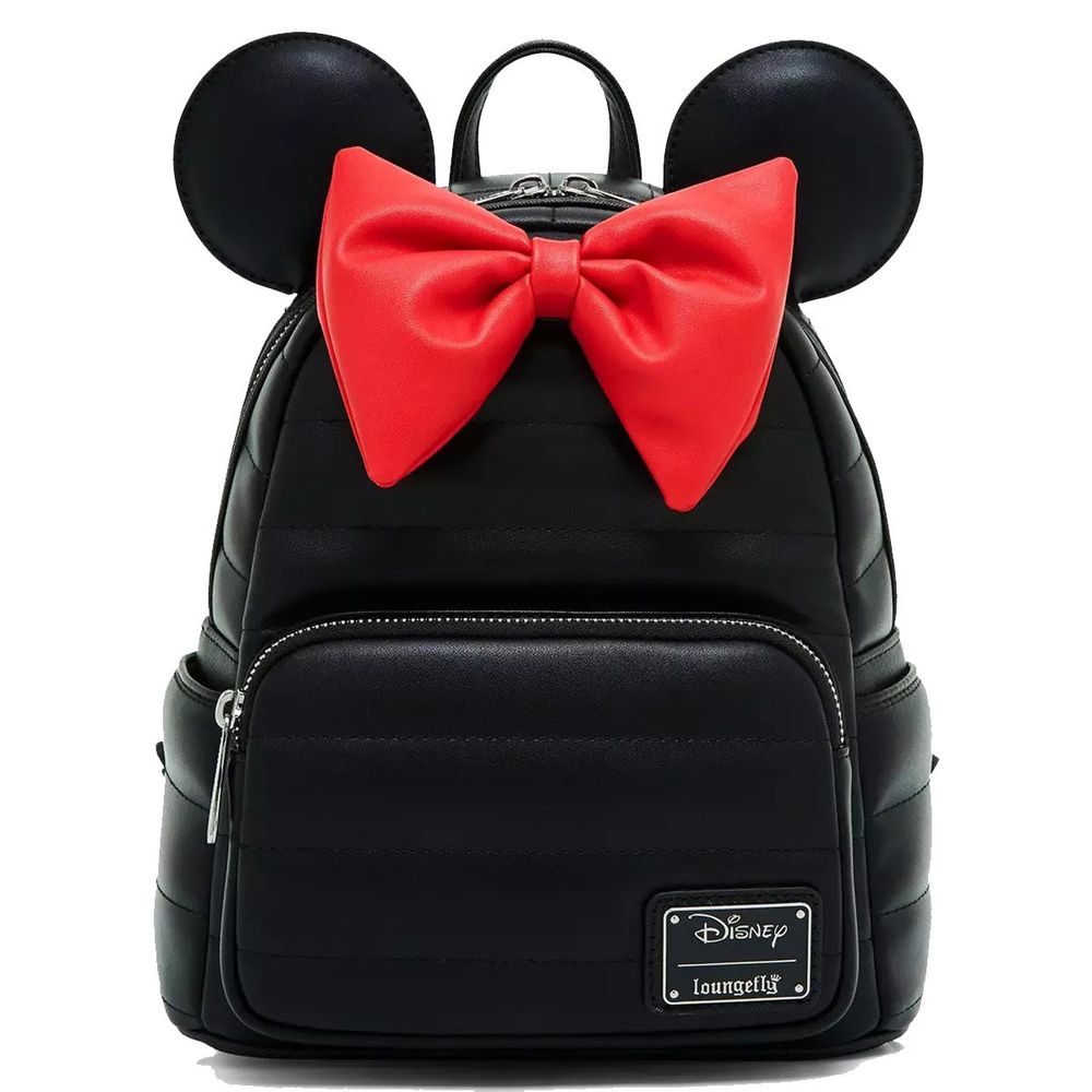 Loungefly! Leather Disney Minnie Mouse Quilted Puff Mini Backpack