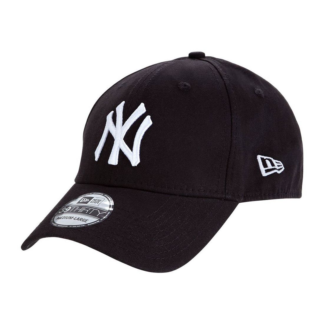 نيو إيرا (أم أل بي) ليج باسيك نيويورك ينكيس أسود / أبيض قبعه صغير/متوسط