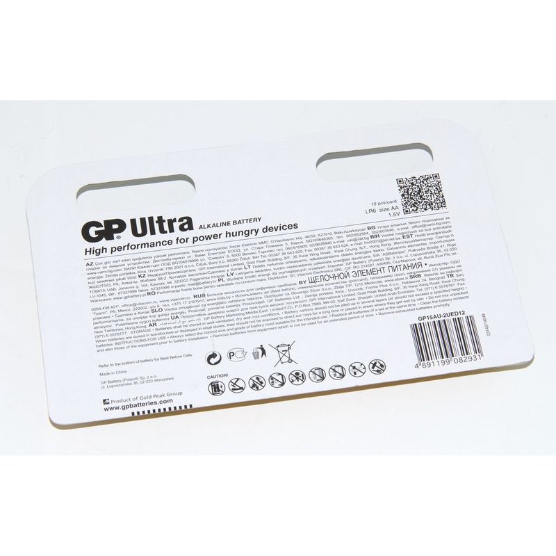 GP Batteries Ultra Alkaline AA (Pack Of 12)