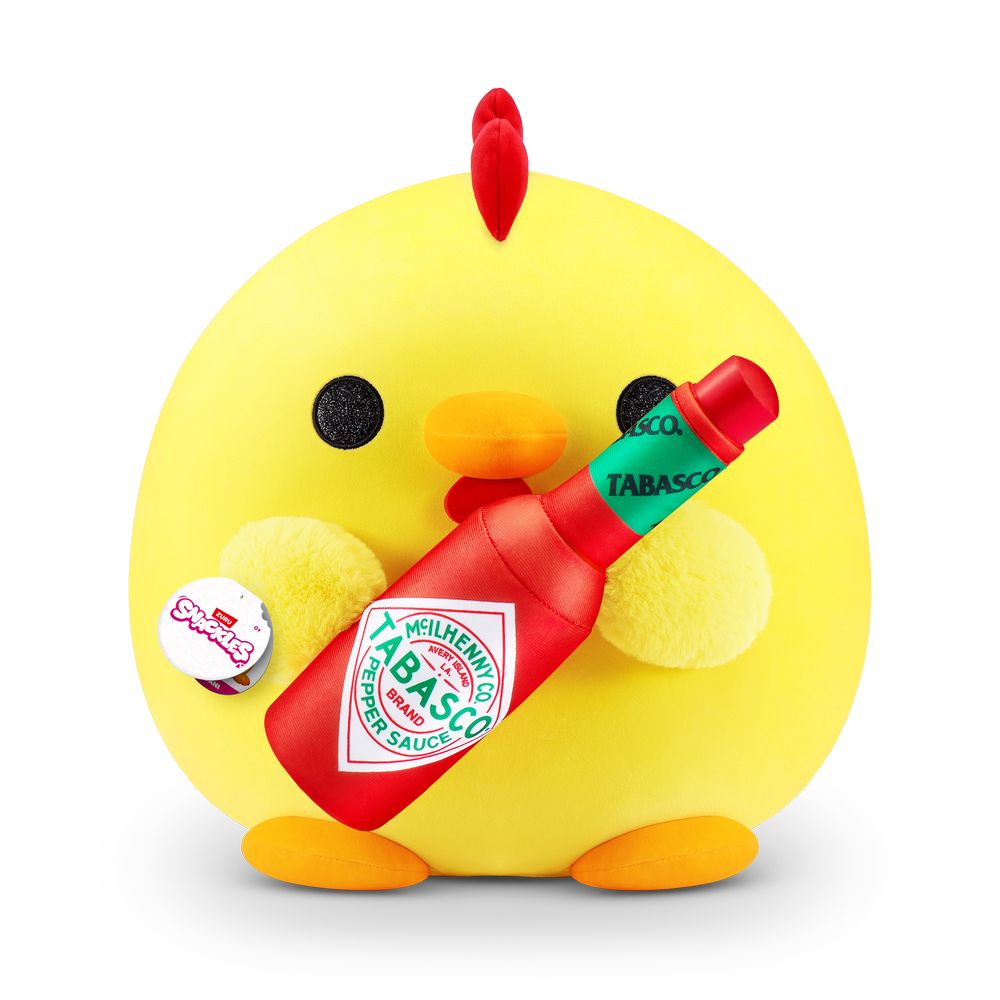 Zuru Snackles Series 1 Dan The Chicken & Tabasco Medium 13-Inch Plush Toy
