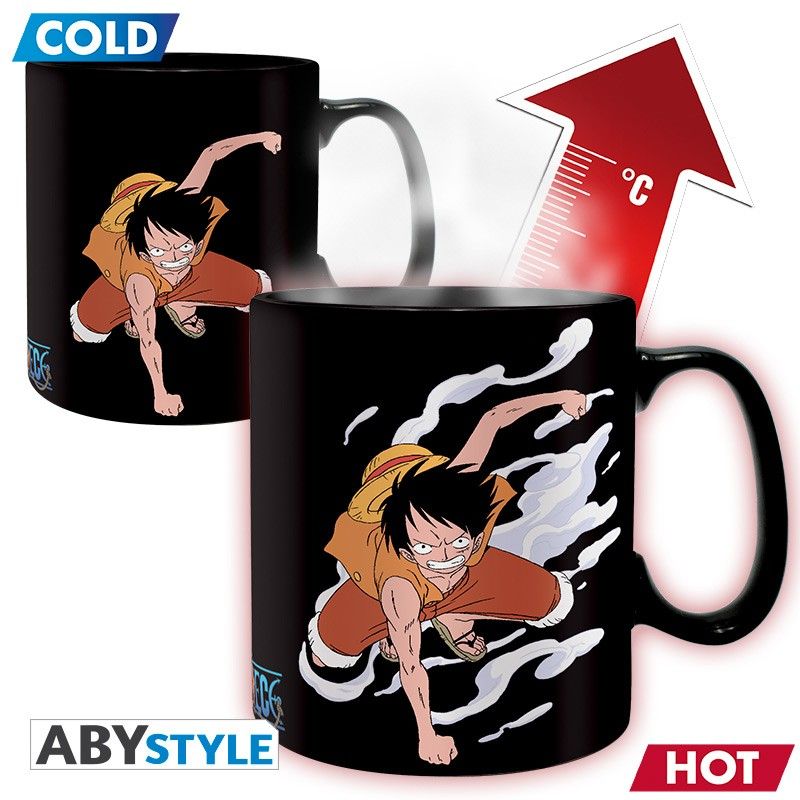 Abystyle Heat Reveal Mug: One Piece- Luffy & Ace 460 ml