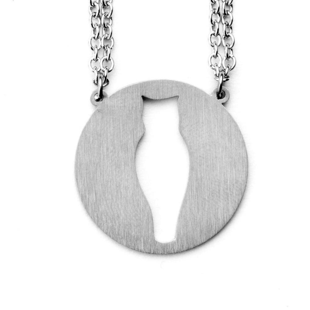 Jaeci Owl Necklace Silver