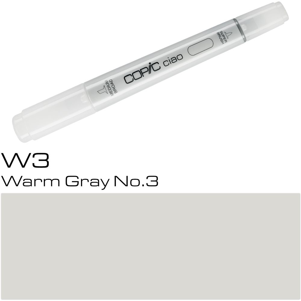 قلم ماركر كوبيك تشاو  W3 - رمادي دافئ رقم 3