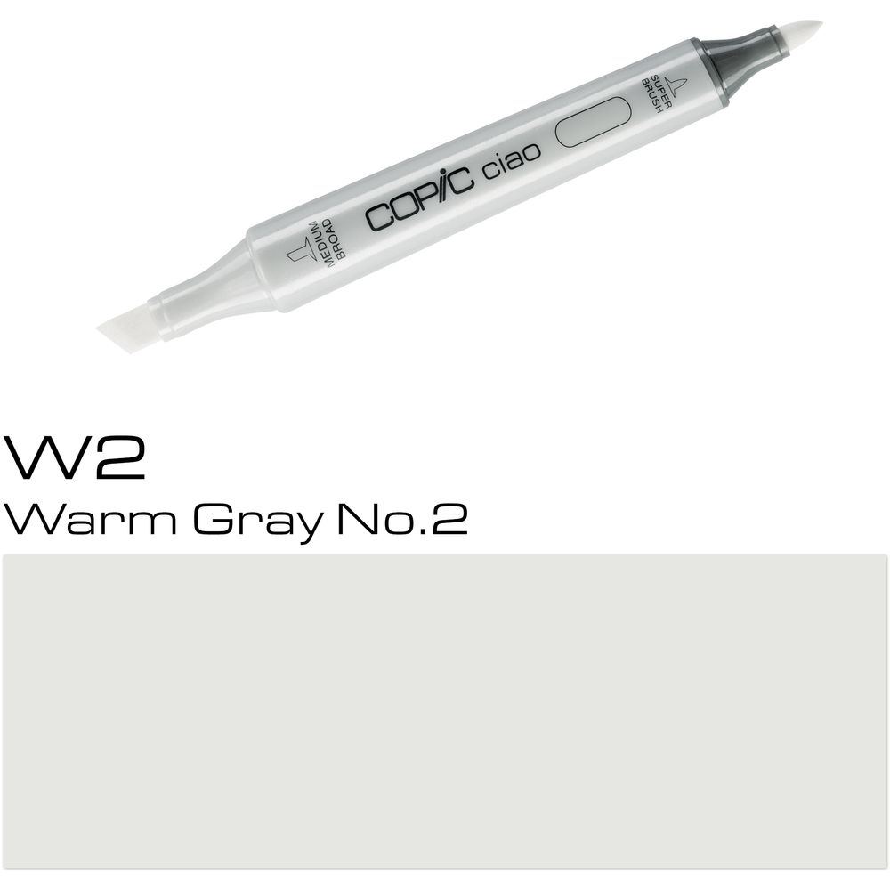 قلم ماركر كوبيك تشاو  W2 - رمادي دافئ رقم 2