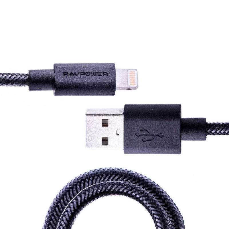 Ravpower Nylon Yarn Braided Lightning Cable 0.3M