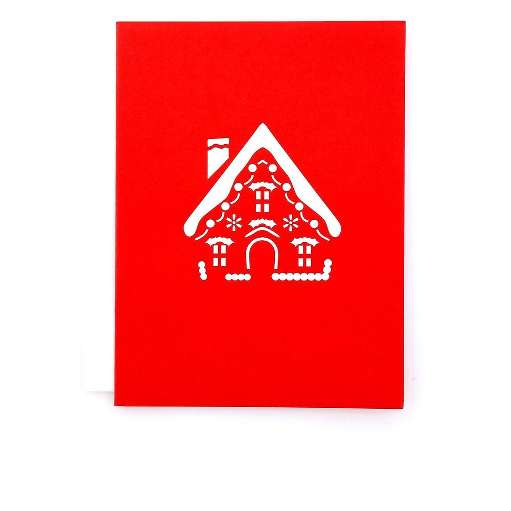 Abra Gingerbread House Christmas Greeting Card