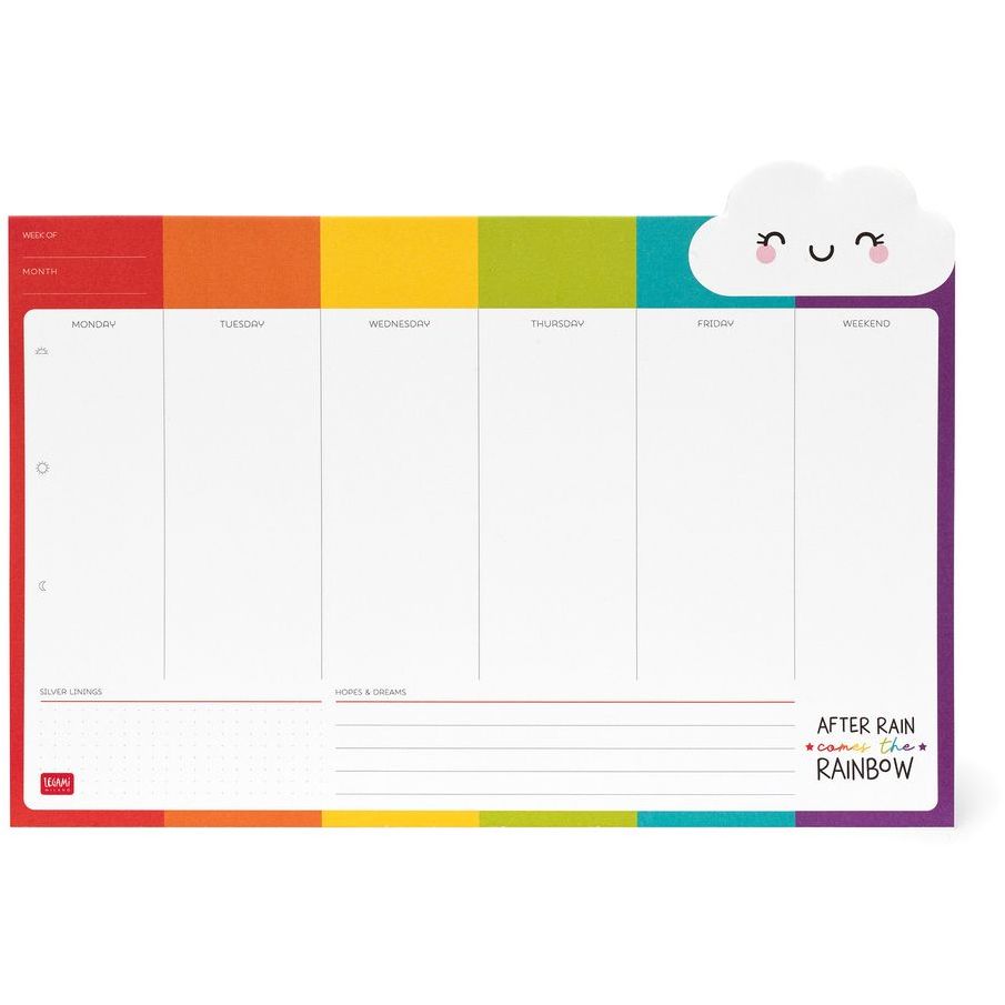 Legami Smart Week Desk Rainbow Planner