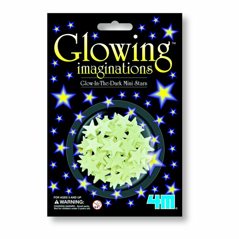 4M Glow In The Dark Mini Stars (60 Mini Stars)
