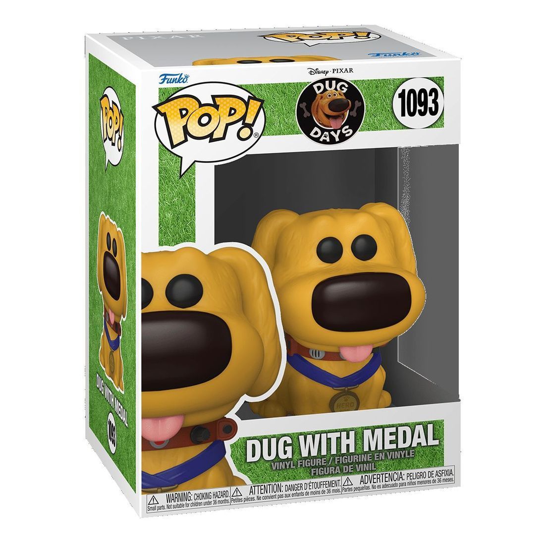 Funko Pop Disney Dug Days Dug With Medal Vinyl Figure