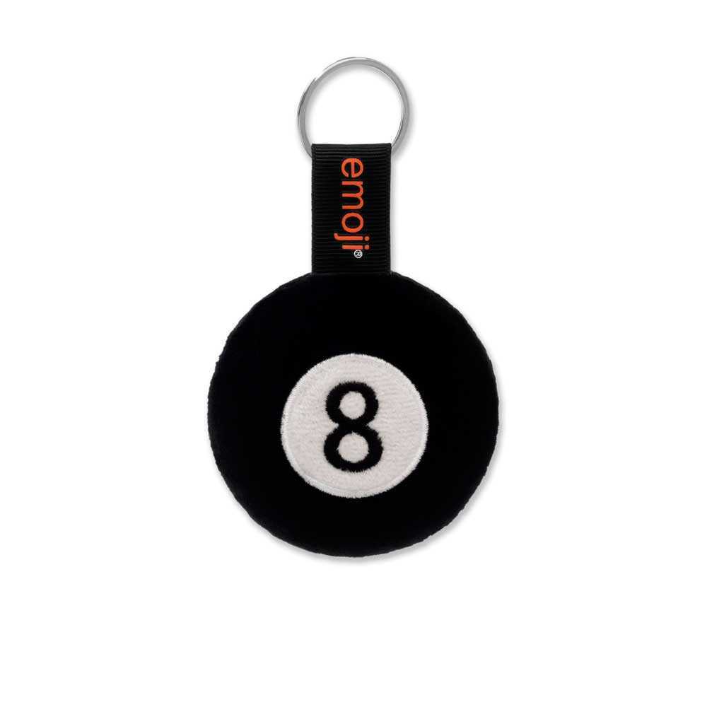 سلسلة المفاتيح الرسمية باللون الأسود بتصميم كرة برقم 8 من إيموجي