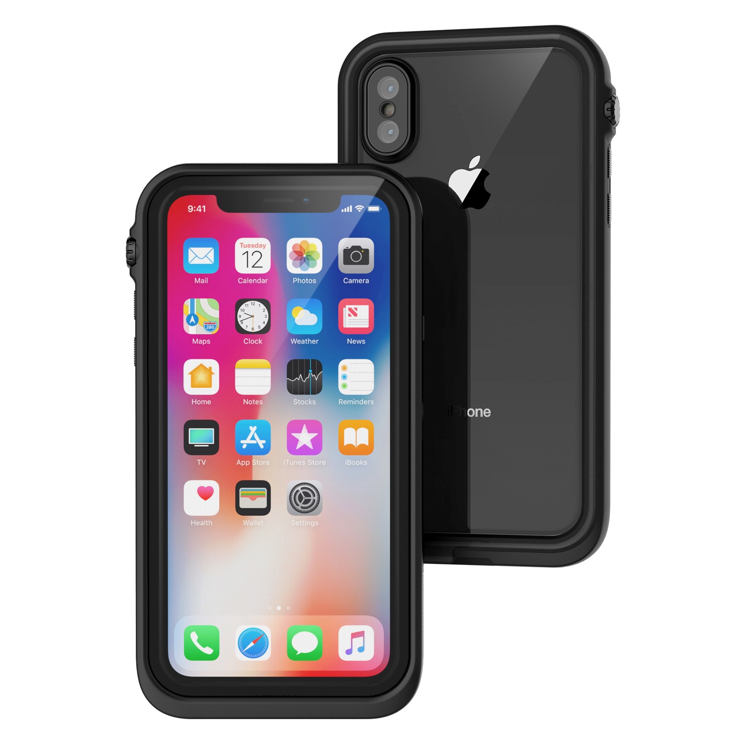 Catalyst Water Proof Case Stealth Black for iPhone X