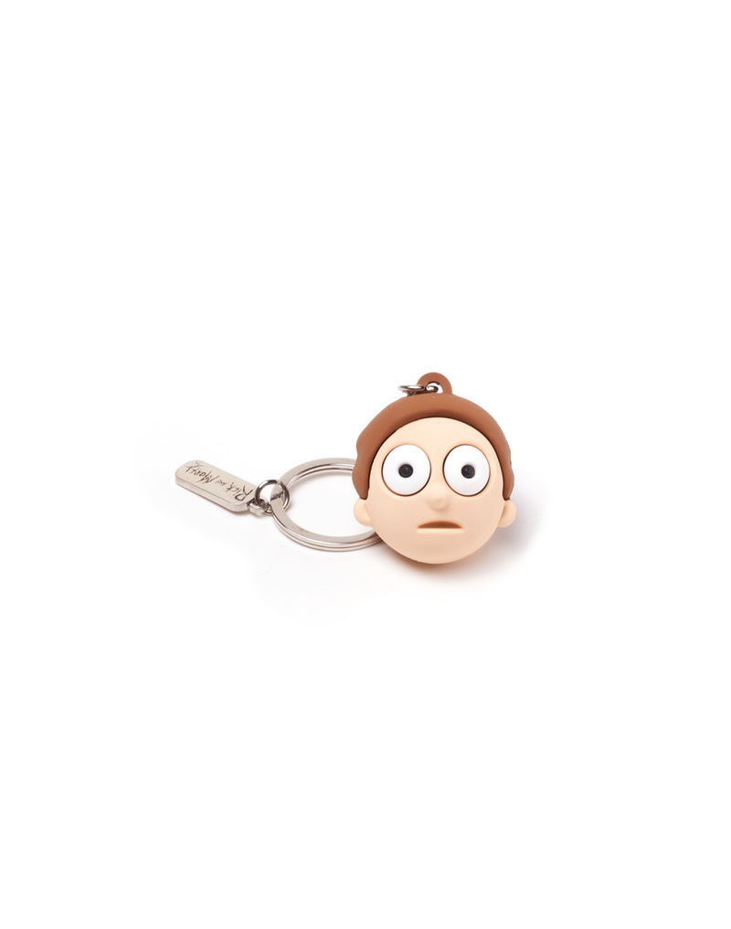 Difuzed Rick & Morty Face 3D Rubber Multicolor Keychain