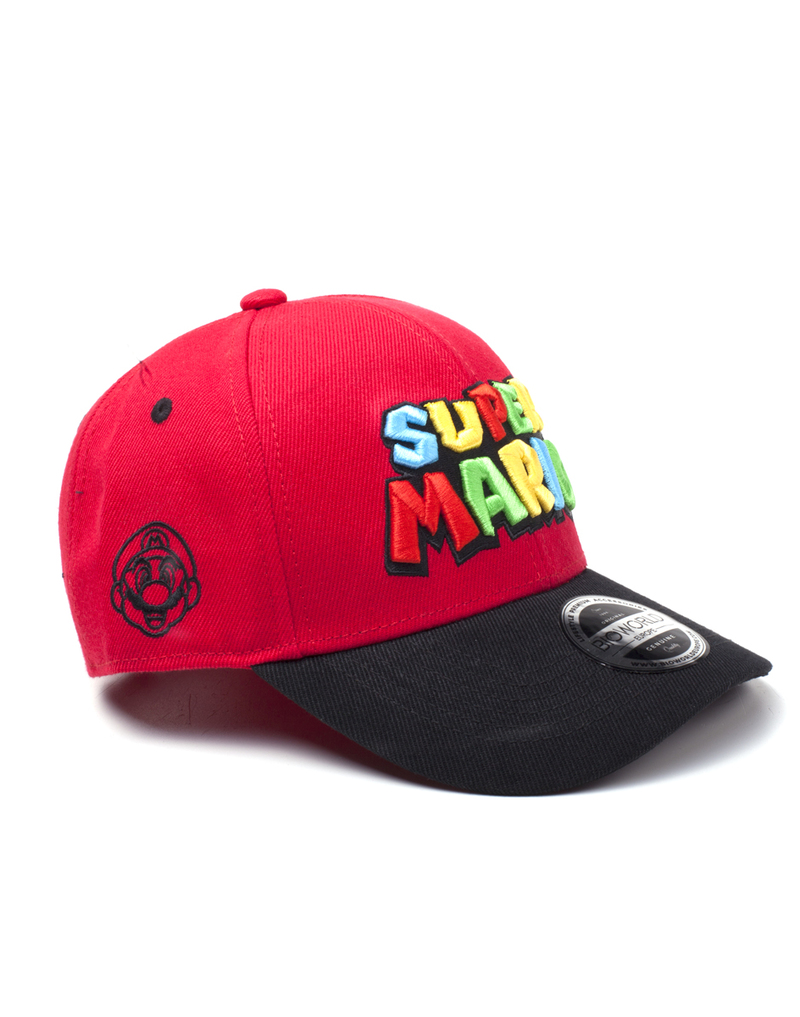 Difuzed Nintendo Uper Mario Logo Curved Bill Red Cap