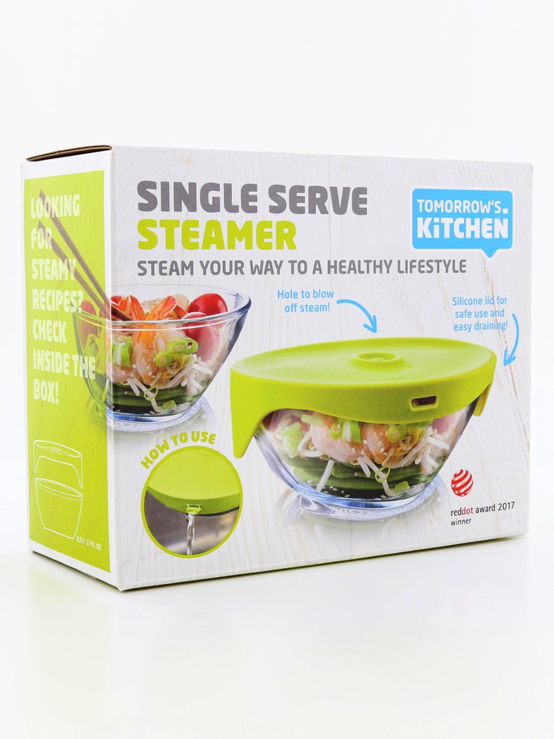 Tomorrow's Kitchen Single Serve Steamer Green