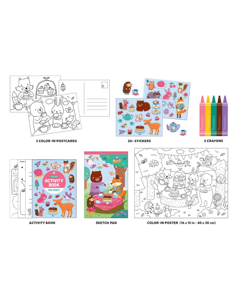 Mudpuppy Tea Party Activity Pack To Go