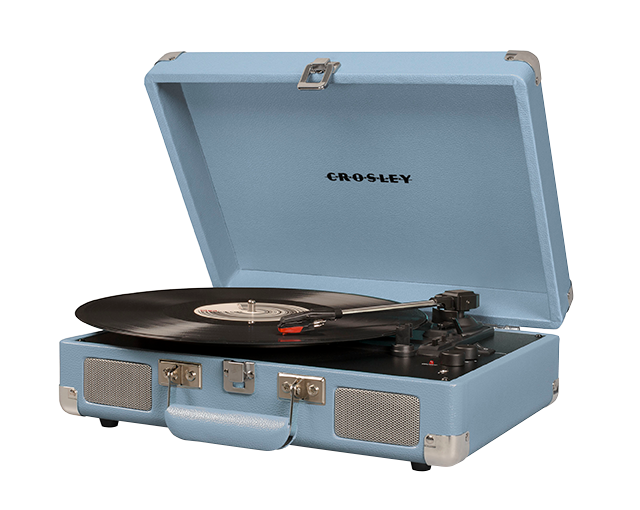 Crosley Cruiser Deluxe Portable Turntable with Built-in Speakers - Tourmaline